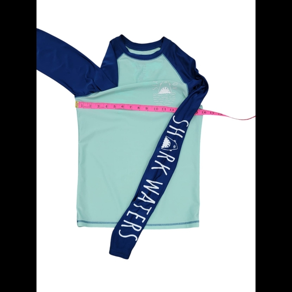 (B) Blue/Blue Swim Shirt - Picture 7 of 7